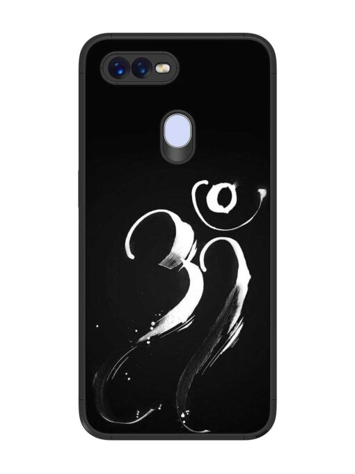 Om Logo Glossy Metal Phone Cover for Oppo F9 Zapvi