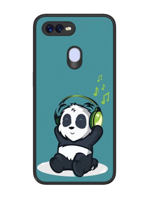 Music Panda Glossy Metal Phone Cover for Oppo F9 Zapvi