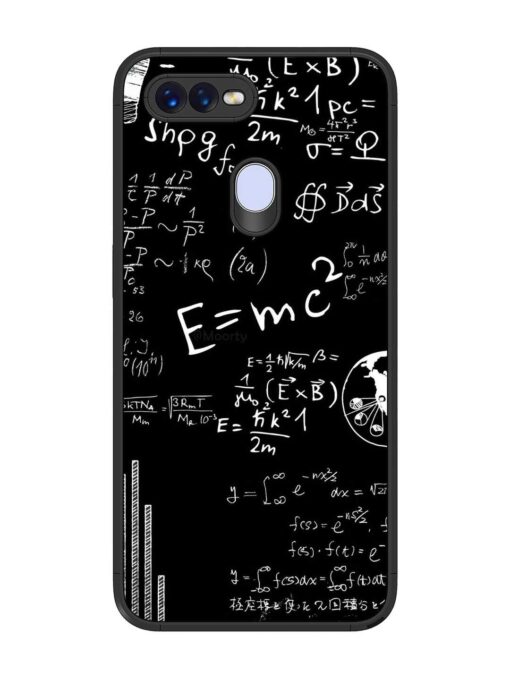 E=Mc2 Mass?Energy Equivalence Glossy Metal Phone Cover for Oppo F9 Zapvi