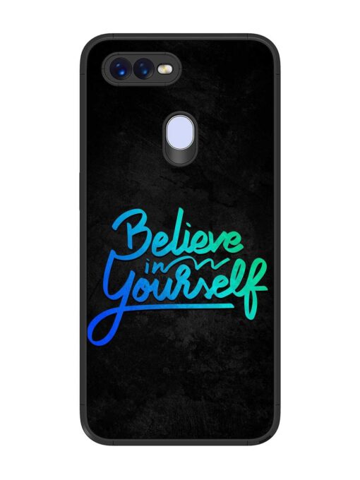 Believe In Yourself Glossy Metal Phone Cover for Oppo F9 Zapvi