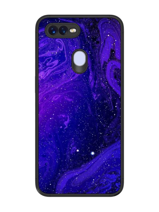 Galaxy Acrylic Abstract Art Glossy Metal Phone Cover for Oppo F9 Zapvi