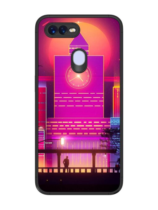 Clock Tower Glossy Metal TPU Phone Cover for Oppo F9