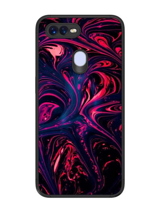 Abstract Background Glossy Metal Phone Cover for Oppo F9 Zapvi