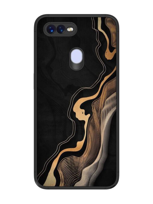 Abstract Art Glossy Metal TPU Phone Cover for Oppo F9 Zapvi