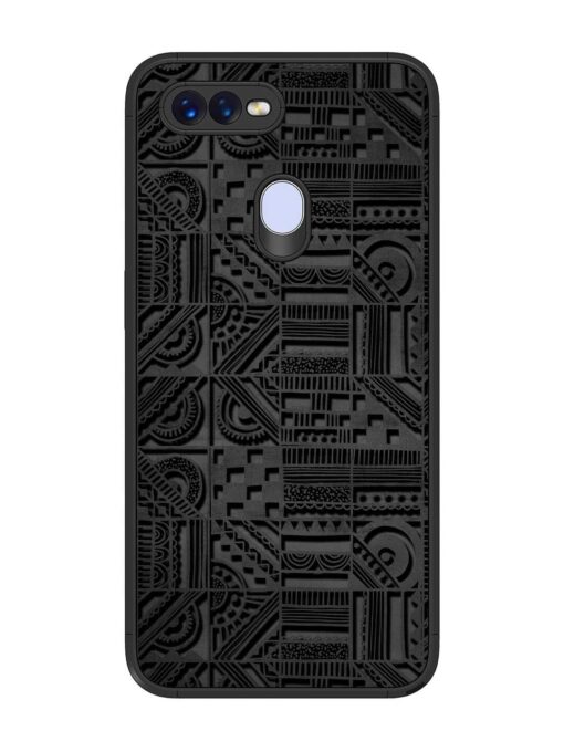 Seamless Pattern Glossy Metal Phone Cover for Oppo F9