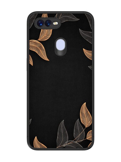 Foliage Art Glossy Metal Phone Cover for Oppo F9