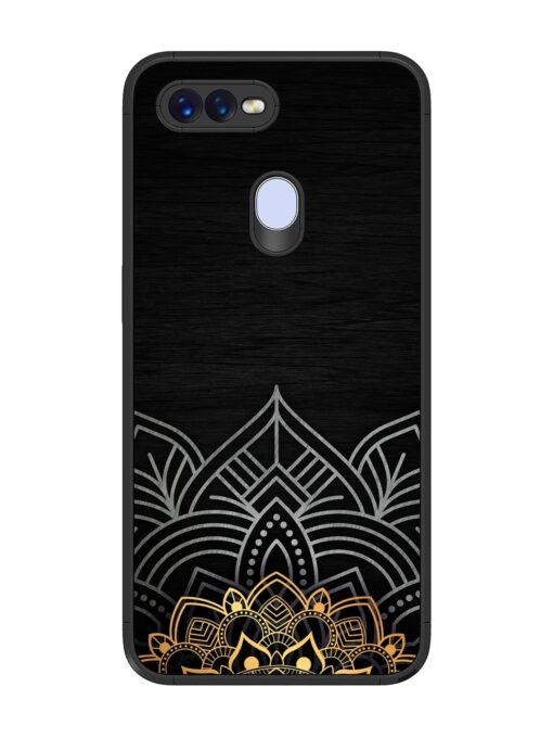 Decorative Golden Pattern Glossy Metal Phone Cover for Oppo F9 Zapvi