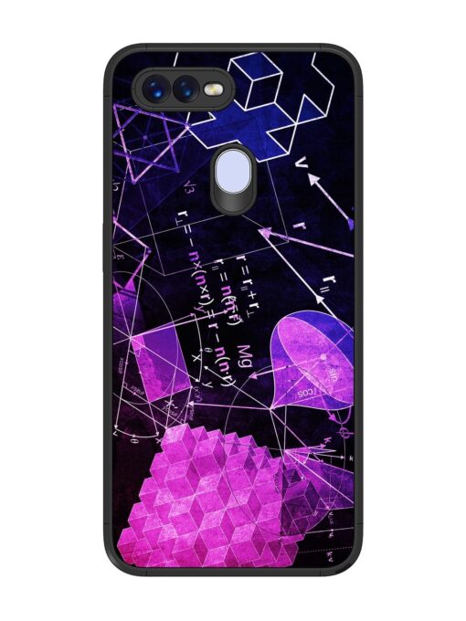 Math Physics Formula Art Glossy Metal Phone Cover for Oppo F9