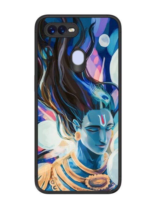 Bhagwan Sri Krishna Glossy Metal Phone Cover for Oppo F9 Zapvi