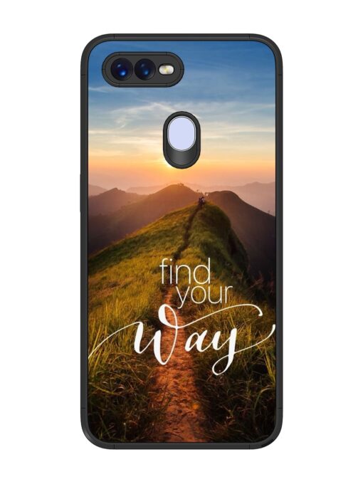 Find Your Way Glossy Metal Phone Cover for Oppo F9