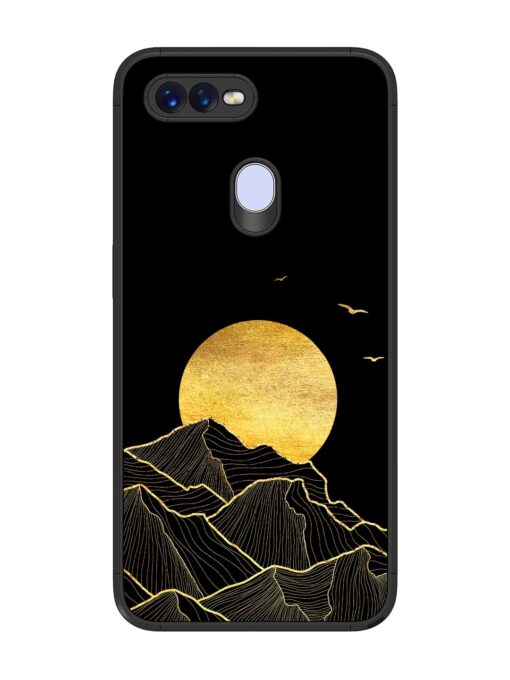 Golden Sunrise Glossy Metal Phone Cover for Oppo F9 Zapvi