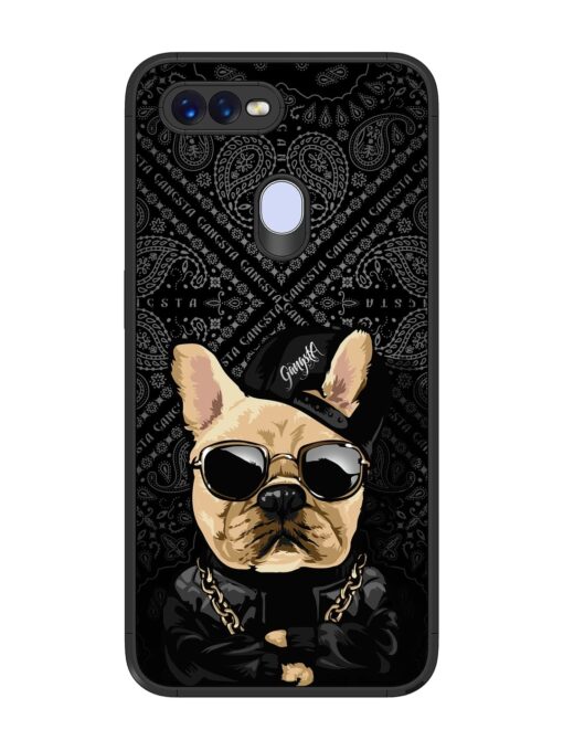 Gangsta Cool Sunmetales Dog Glossy Metal Phone Cover for Oppo F9 Zapvi