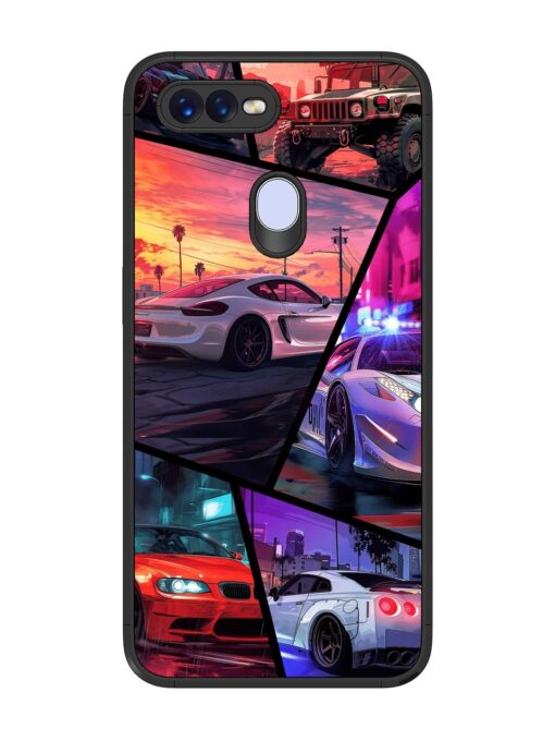 Ride In Pixels Glossy Metal Phone Cover for Oppo F9 Zapvi