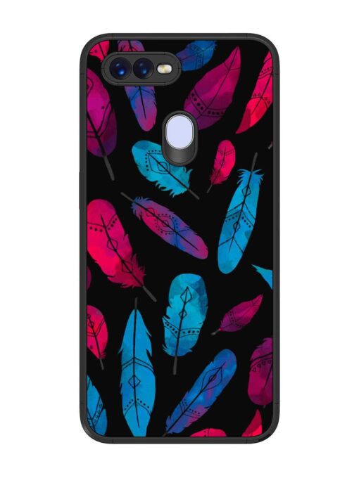 Feather Art Glossy Metal Phone Cover for Oppo F9 Pro Zapvi