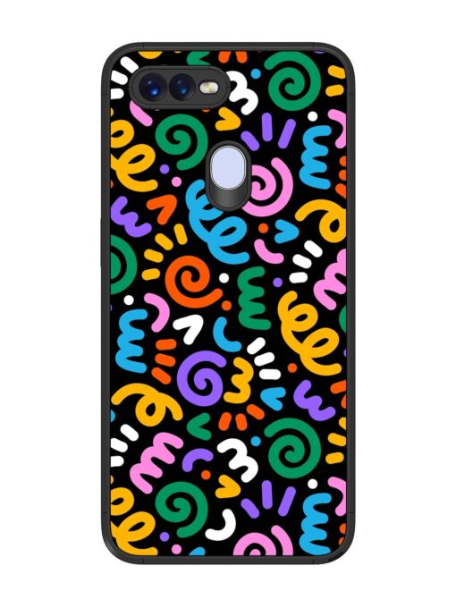 Colorful Seamless Vector Glossy Metal Phone Cover for Oppo F9 Pro Zapvi