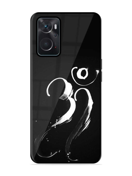 Om Logo Glossy Metal Phone Cover for Oppo K10 (4G) Zapvi