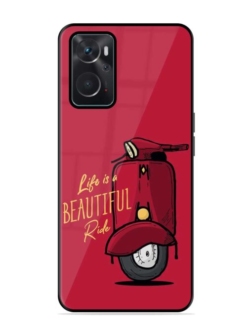 Life Is Beautiful Rides Glossy Metal Phone Cover for Oppo K10 (4G)