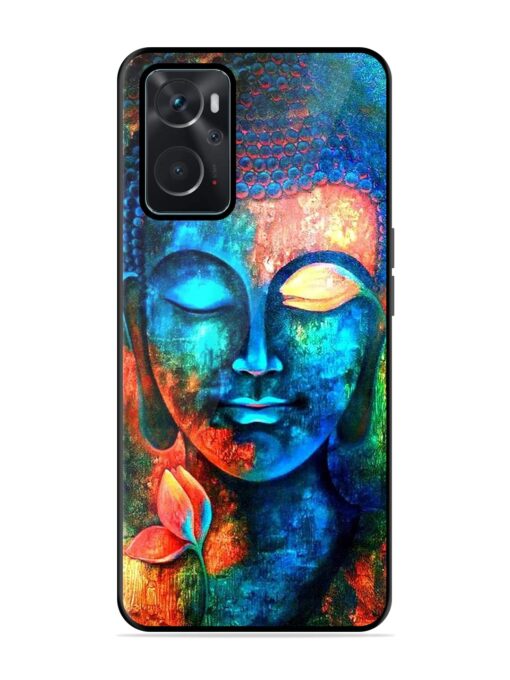 Buddha Painting Glossy Metal Phone Cover for Oppo K10 (4G) Zapvi