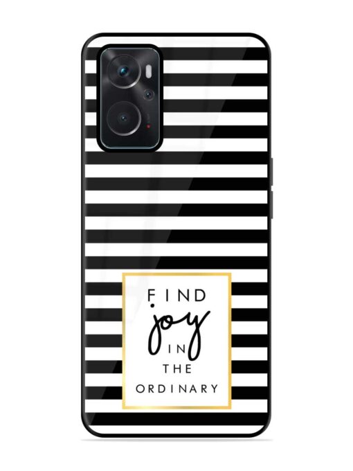 Slogan Print On Glossy Metal Phone Cover for Oppo K10 (4G) Zapvi