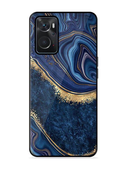 Abstract Background Blue Glossy Metal TPU Phone Cover for Oppo K10 (4G) Zapvi