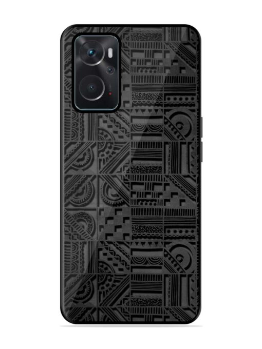 Seamless Pattern Glossy Metal Phone Cover for Oppo K10 (4G) Zapvi