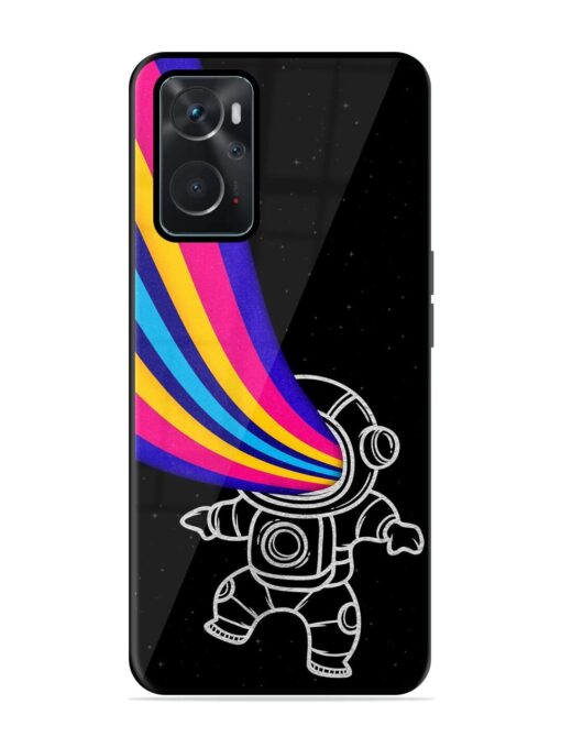 Astronaut Glossy Metal TPU Phone Cover for Oppo K10 (4G)