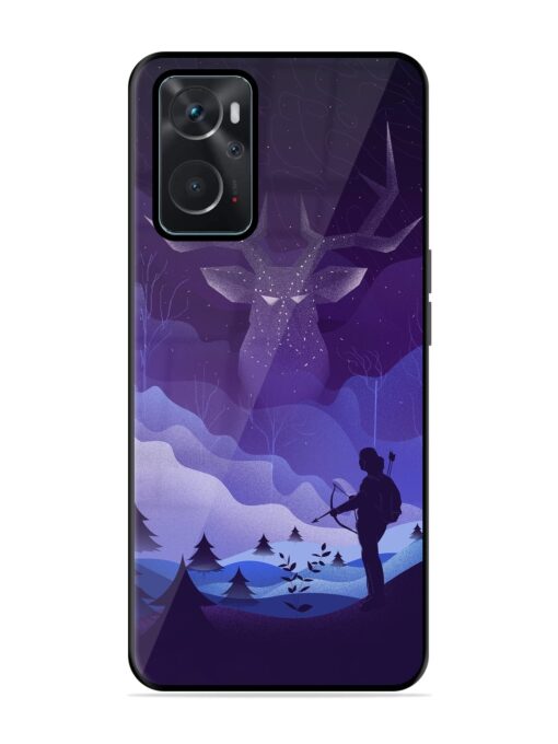 Deer Forest River Glossy Metal Phone Cover for Oppo K10 (4G) Zapvi