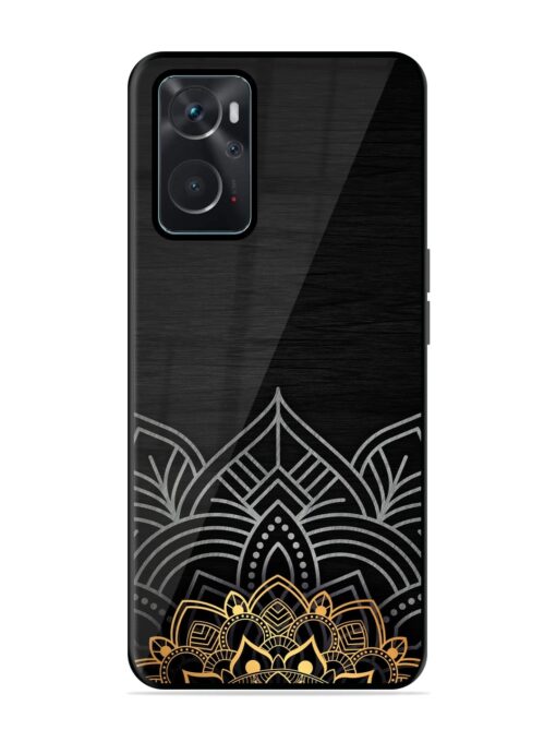 Decorative Golden Pattern Glossy Metal Phone Cover for Oppo K10 (4G) Zapvi