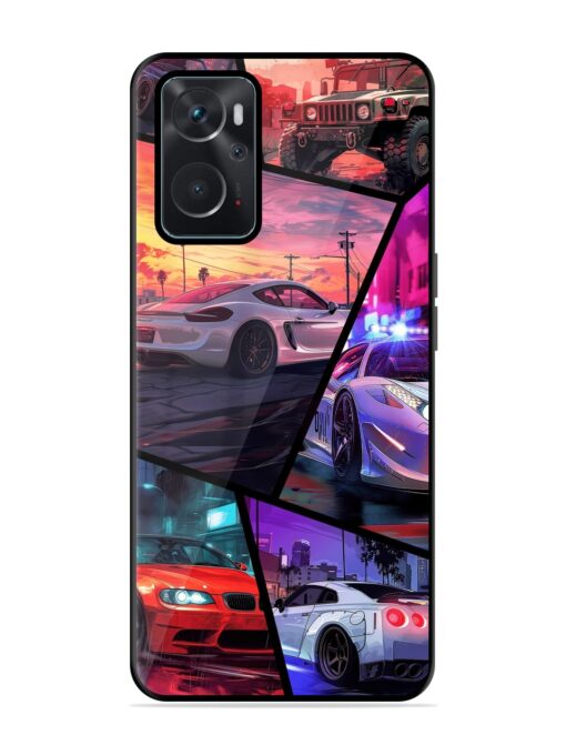 Ride In Pixels Glossy Metal Phone Cover for Oppo K10 (4G) Zapvi