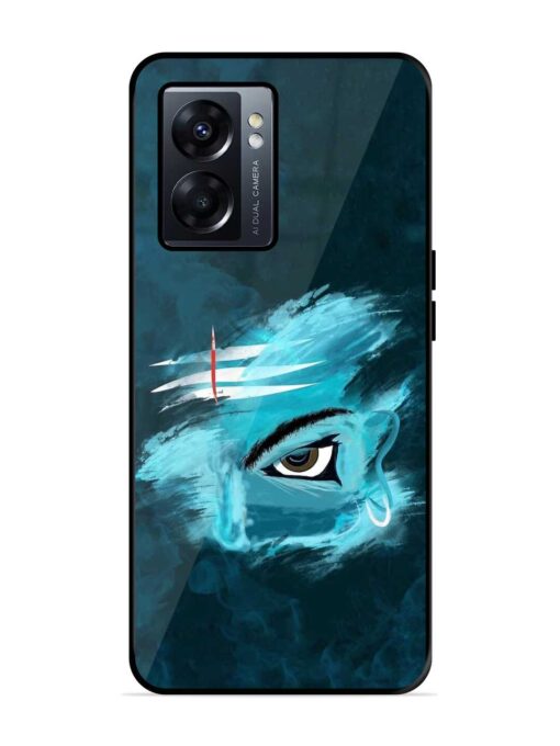 Lord Shiva Glossy Metal Phone Cover for Oppo K10 (5G)