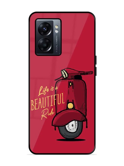 Life Is Beautiful Rides Glossy Metal Phone Cover for Oppo K10 (5G) Zapvi