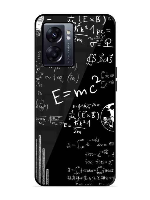 E=Mc2 Mass?Energy Equivalence Glossy Metal Phone Cover for Oppo K10 (5G) Zapvi