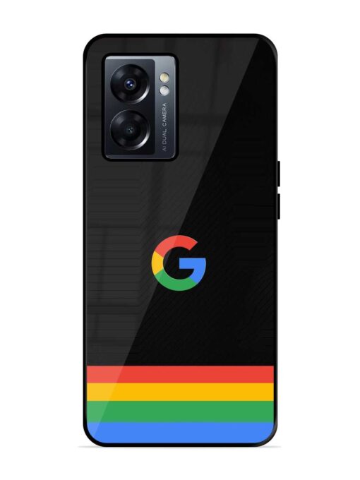 Google Logo Art Glossy Metal Phone Cover for Oppo K10 (5G) Zapvi