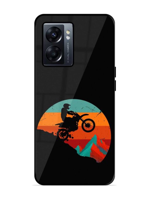 Mountain Bike Glossy Metal Phone Cover for Oppo K10 (5G) Zapvi