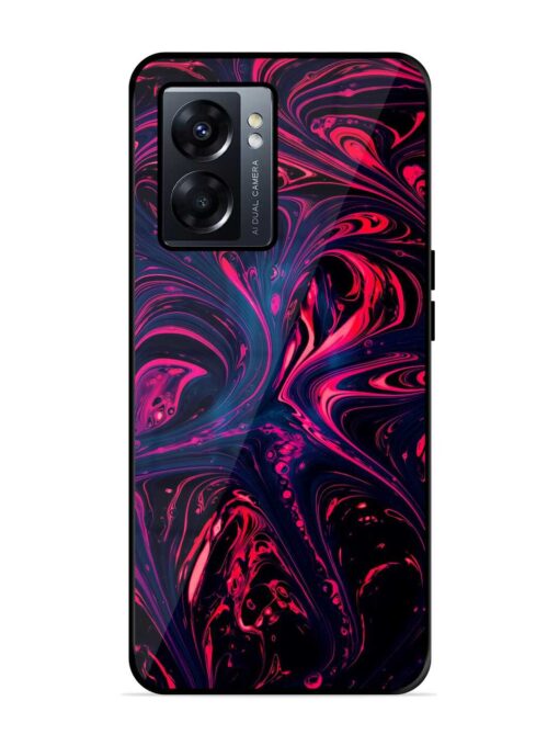 Abstract Background Glossy Metal Phone Cover for Oppo K10 (5G)