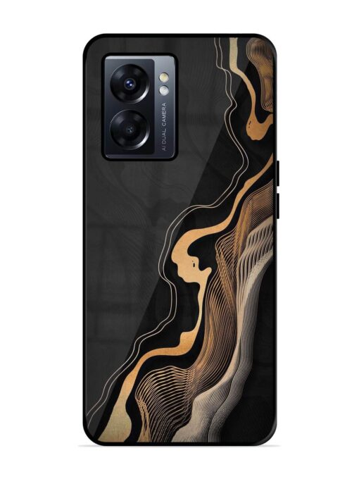 Abstract Art Glossy Metal TPU Phone Cover for Oppo K10 (5G) Zapvi