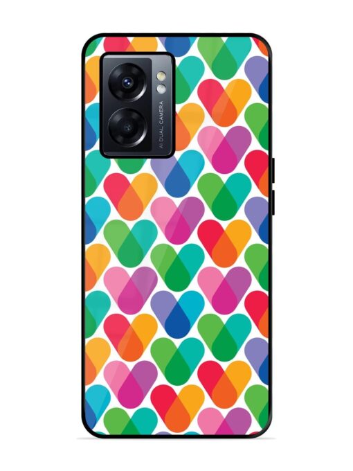 Overlapping Colors Colorful Glossy Metal TPU Phone Cover for Oppo K10 (5G) Zapvi