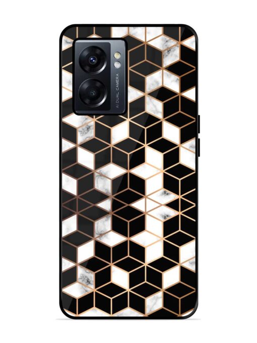 Vector Marble Texture Glossy Metal Phone Cover for Oppo K10 (5G) Zapvi