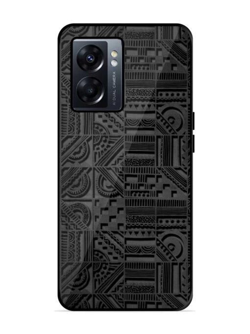 Seamless Pattern Glossy Metal Phone Cover for Oppo K10 (5G) Zapvi