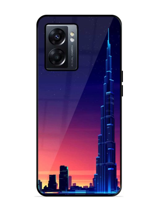 Burj Khalifa Abstract Glossy Metal Phone Cover for Oppo K10 (5G) Zapvi