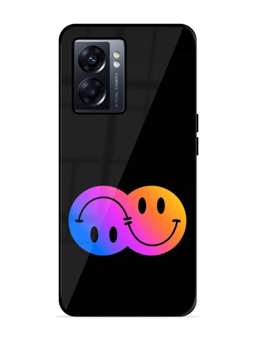 Gradient Smile Art Glossy Metal TPU Phone Cover for Oppo K10 (5G) Zapvi