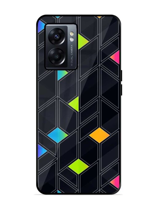 Abstract Mosaic Seamless Glossy Metal Phone Cover for Oppo K10 (5G) Zapvi