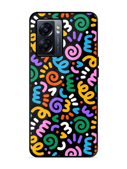 Colorful Seamless Vector Glossy Metal Phone Cover for Oppo K10 (5G) Zapvi