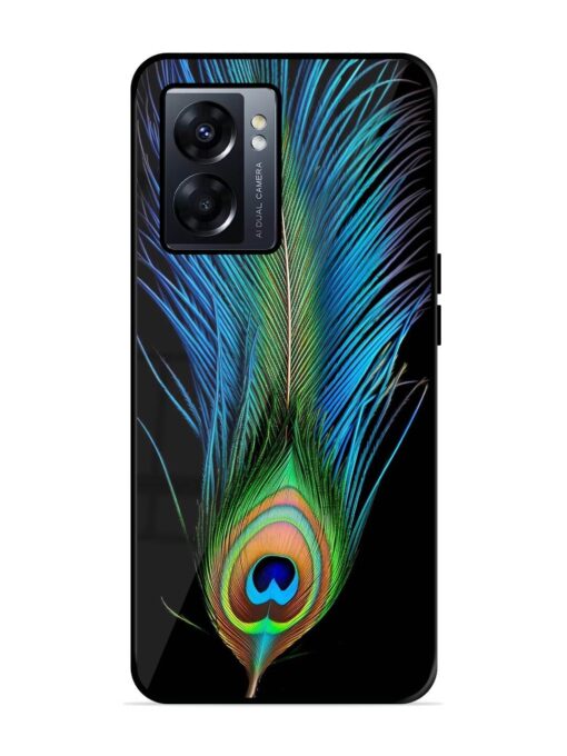 Peacock Feather Glossy Metal TPU Phone Cover for Oppo K10 (5G)