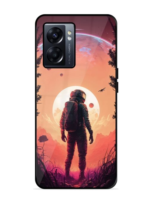 Red Sky At Morning Glossy Metal Phone Cover for Oppo K10 (5G) Zapvi