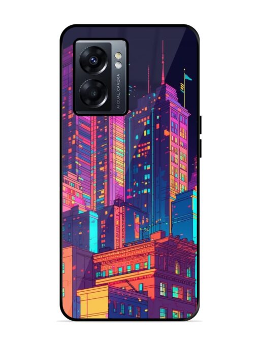 City View Glossy Metal Phone Cover for Oppo K10 (5G) Zapvi