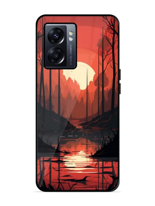 Natural Landscape Glossy Metal Phone Cover for Oppo K10 (5G) Zapvi