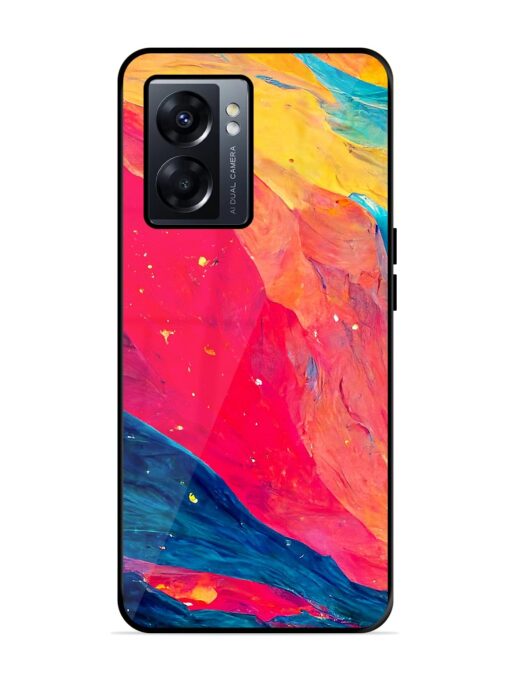 Starry Night Glossy Metal Phone Cover for Oppo K10 (5G) Zapvi