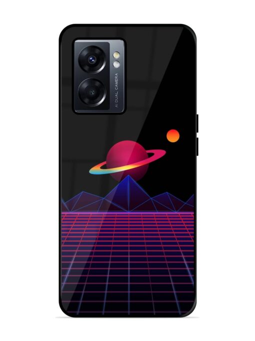 Wave Aesthetic Glossy Metal Phone Cover for Oppo K10 (5G) Zapvi