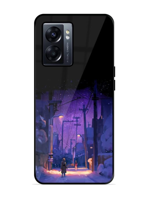 Winter Anime Art Glossy Metal Phone Cover for Oppo K10 (5G) Zapvi